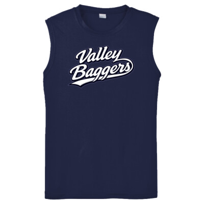Unisex Drifit Performance Sleeveless Tee - Valley Baggers Script Thumbnail
