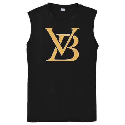 Unisex Drifit Performance Sleeveless Tee - VB Classy Gold (FULL FRONT) Thumbnail