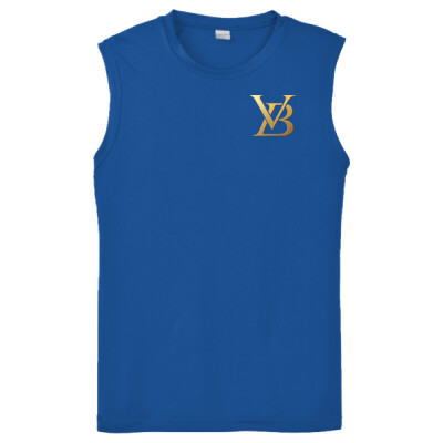 Unisex Drifit Performance Sleeveless Tee - VB Classy Gold (LEFT CHEST) Thumbnail