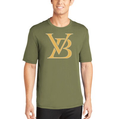 Unisex Drifit Performance Tee - VB Classy Gold (FULL FRONT) Thumbnail