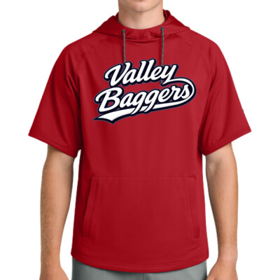 Unisex Richardson Performance Fleece Short Sleeve Hoodie - Valley Baggers Script Thumbnail