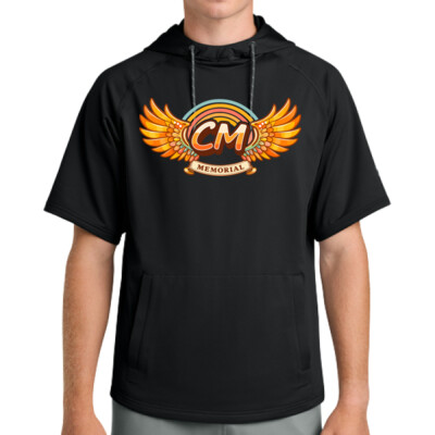 Unisex Richardson Performance Fleece Short Sleeve Hoodie - CM Neon Logo 2 Thumbnail