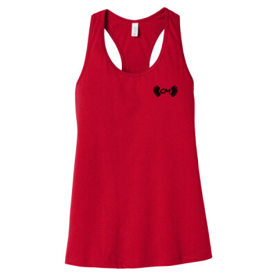 Ladies Jersey Racerback Tank - CM Logo Black Thumbnail