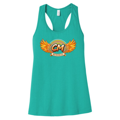 Ladies Jersey Racerback Tank - CM Retro Logo Thumbnail