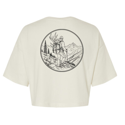 Ladies Jersey Crop Tee - Cade Silhouette Thumbnail