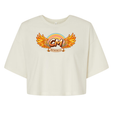 Ladies Jersey Crop Tee - CM Retro Logo Thumbnail