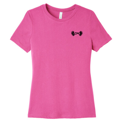 Ladies Relaxed Fit Tee - CM Logo Black Thumbnail