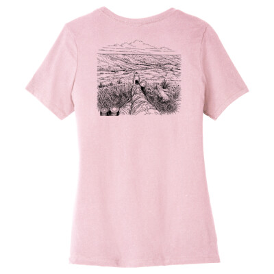 Ladies Relaxed Fit Tee - Cade with Nature Silhouette Thumbnail