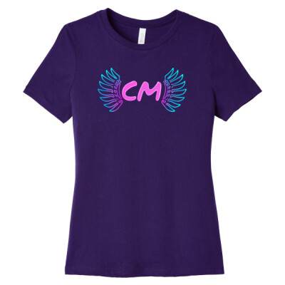 Ladies Relaxed Fit Tee - CM Neon Logo Thumbnail