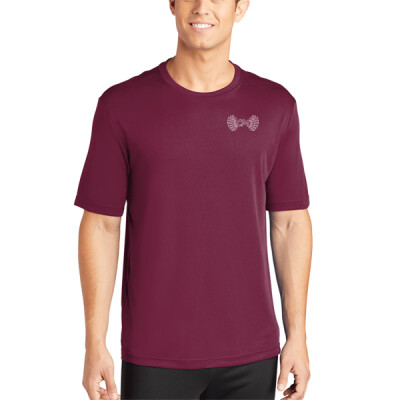 Unisex Drifit Performance Tee - CM Outline Logo White Thumbnail