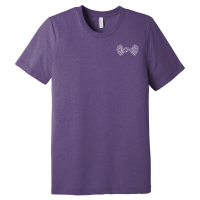 Unisex Triblend Tee - CM Outline Logo White Thumbnail