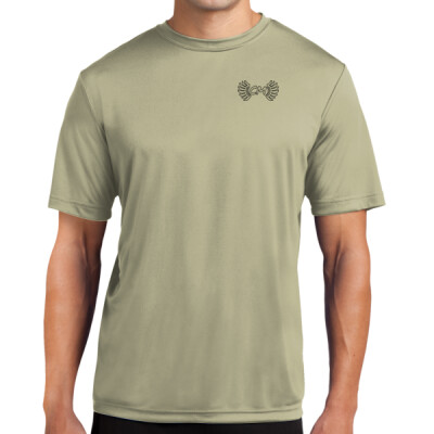 Unisex TALL Drifit Performance Tee - CM Outline Logo Black Thumbnail