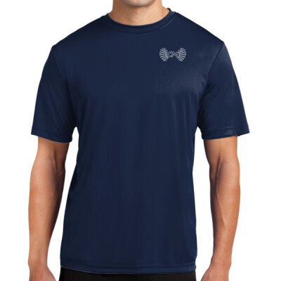 Unisex TALL Drifit Performance Tee - CM Outline Logo White Thumbnail