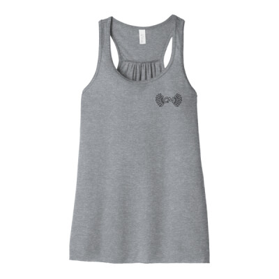 Ladies Flowy Racerback Tank - CM Outline Logo Black Thumbnail