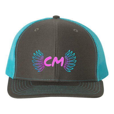 Richardson Curved Bill Mesh Back Trucker Cap - Neon Print Thumbnail