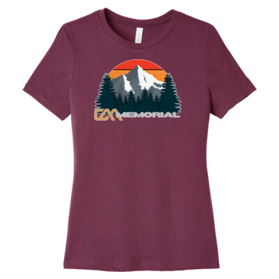 Ladies Relaxed Fit Tee - Retro Mountain Thumbnail