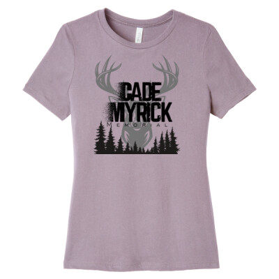 Ladies Relaxed Fit Tee - Deer Head Thumbnail