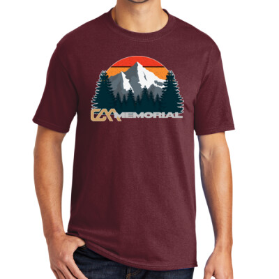 Unisex 50/50 Core Blend Tee - Retro Mountain Thumbnail