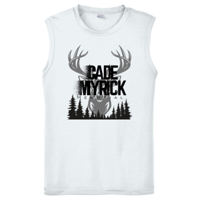 Unisex Drifit Performance Sleeveless Tee - Deer Head Thumbnail