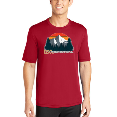 Unisex Drifit Performance Tee - Retro Mountain Thumbnail