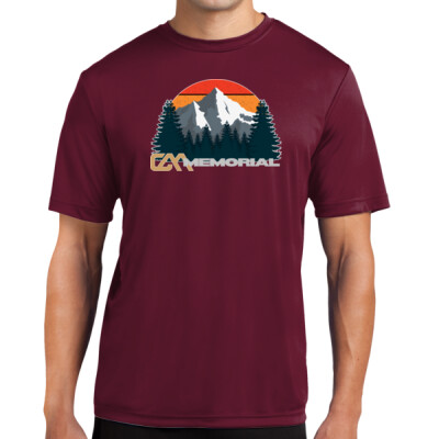 Unisex TALL Drifit Performance Tee - Retro Mountain Thumbnail