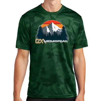 Unisex Camo Drifit Performance Tee - Retro Mountain Thumbnail