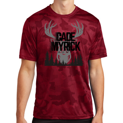 Unisex Camo Drifit Performance Tee - Deer Head Thumbnail