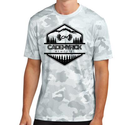 Unisex Camo Drifit Performance Tee - Woodsy Badge Thumbnail