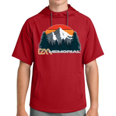 Unisex Richardson Performance Fleece Short Sleeve Hoodie - Retro Mountain Thumbnail